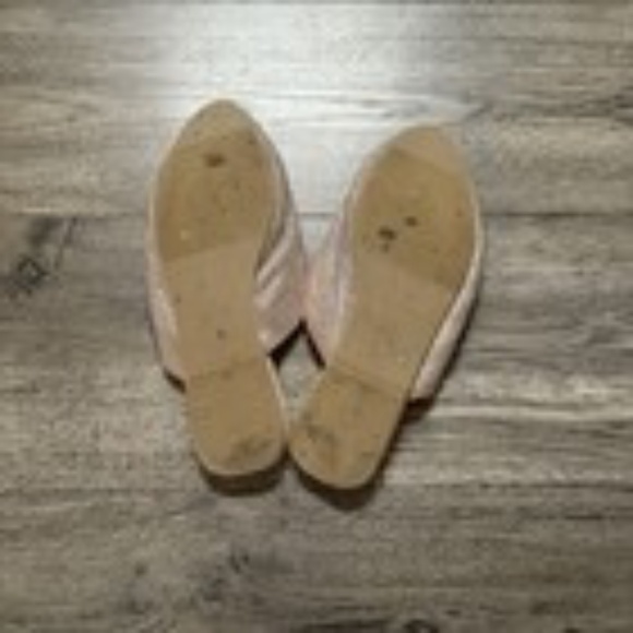 Women's JustFab Rhinestone Embellished Light Pink Flats Size 8.5 - Picture 3 of 3